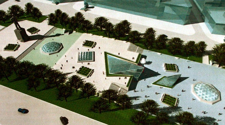 Строительство подземного многофункционального торгового центра Модная площадь планируется осуществить на пл. Горького в Нижнем Новгороде в 2011-2014 гг.