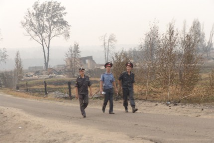 Работы по восстановлению сгоревшего дотла села Верхняя Верея Выксунского района Нижегородской области