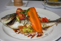Блюдо Рыба святого Петра в ресторане Brasserie after 5 pm (Вильнюс)