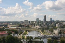 Вид на Вильнюс с башни Гедимина – памятника истории и культуры