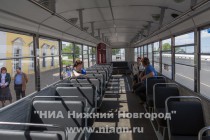 Запуск ретро-трамвая, который будет работать на маршруте №2 в Нижнем Новгороде