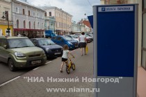 Автоматы платной парковки установлены на ул. Рождественской в Нижнем Новгороде