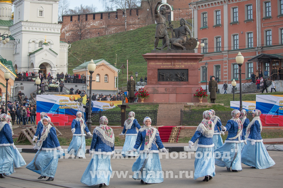 Концертные программы в честь Дня народного единства пройдут на шести основных городских площадках в Нижнем Новгороде 4 ноября (программа)