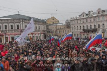 Митинг памяти Бориса Немцова на Театральной площади в Нижнем Новгороде