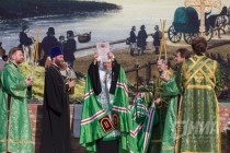 Патриарх Московский и всея Руси Кирилл освятил основание будущего собора в Саровской пустыни в Нижегородской области