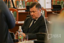 Перед началом несостоявшегося заседания Законодательного собрания Нижегородской области VI созыва