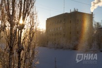 Морозный день в Нижнем Новгороде