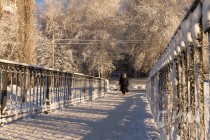 Морозный день в Нижнем Новгороде