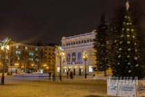 Предновогодний ночной Нижний Новгород