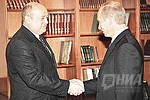 Владимир Путин и Михаил Фрадков