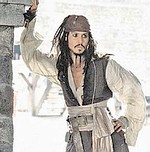 Джонни Депп в роли Джека Воробья