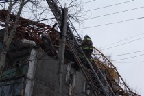 Обрушение строительного крана на жилой дом в Нижнем Новгороде