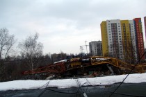 Обрушение строительного крана на жилой дом в Нижнем Новгороде