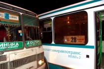 ДТП с участием двух пассажирских автобусов на ул. Белинского в Нижнем Новгороде