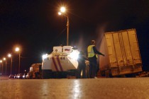 На время спасательной операции движение по мосту перекрывалось несколько раз