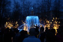 Открытие фонтана на площади Минина и Пожарского