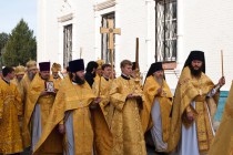 Фоторепортаж: Патриарх Московский и всея Руси Кирилл освятил Феодоровский собор в Городце Нижегородской области (12.09.2009)