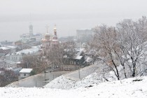 Первый снег выпал в Нижнем Новгороде (30.10.2009)