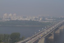 Задымление в Нижнем Новгороде, вызванное лесными пожарами (01/07/2010)