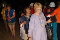 На озеро приводили и своих питомцев