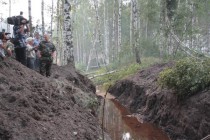 Защитная канава у садовых товариществ рядом с пос. Березовая Пойма