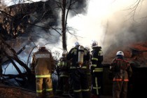11 пожарных расчетов противостояли огню