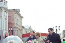 Председатель Волго-Вятского банка Ирина Кудрявцева и глава города Нижнего Новгорода Олег Сорокин