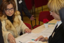 Супруга губернатора Татьяна Шанцева проголосовала по месту прописке – в Зеленом городе