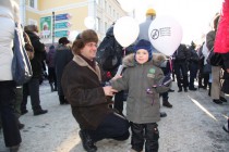 Некоторые взяли на митинг своих детей