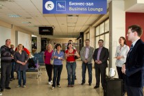 Среди первых пассажиров рейса авиакомпании Czech Airlines из Нижнего Новгорода в Прагу был разыгран приз от ОАО МАНН