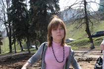 Участница пикета