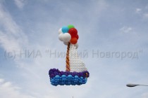 Корабль из воздушных шаров