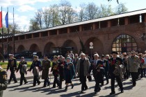 Колонна ветеранов ВОВ вошла в Нижегородский кремль