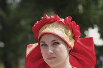Участники акции Ассамблея исторического костюма Виват, Россия!
