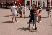 Акция проходила на Театральной площади