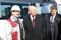 Ход работ оценили губернатор Нижегородской области Валерий Шанцев (в центре) и глава Нижнего Новгорода Олег Сорокин (справа)