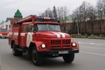 Прибытие к месту вызова пожарных машин