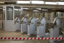 Турникеты на станции Горьковская уже последнего поколения