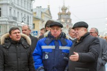 Торжественное открытие первой очереди реконструируемой улицы  Рождественской в Нижнем Новгороде