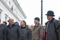 Торжественное открытие первой очереди реконструируемой улицы  Рождественской в Нижнем Новгороде