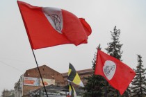 Колонна протестующих