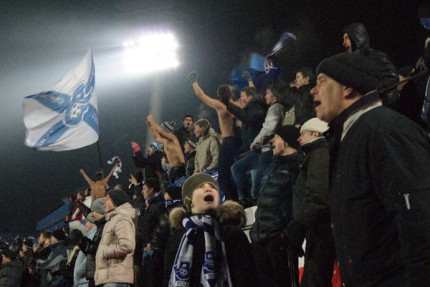 Беспорядки во время футбольного матча Волга