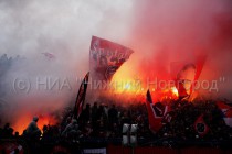 Беспорядки, устроенные болельщиками Спартака во время матча с Волгой