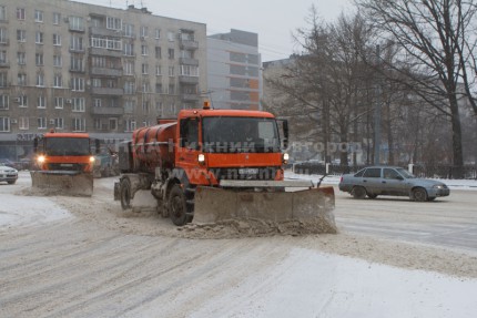 Метель в Нижнем Новгороде в последний день календарной осени