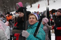 Участница гонки и зрители