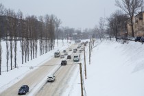 Сильный снегопад накрыл Нижний Новгород