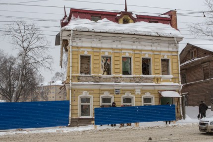 Снос дома по ул. Ильинская в Нижнем Новгороде