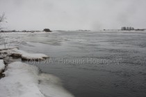 Волга начала вскрываться ото льда в Балахнинском районе Нижегородской области