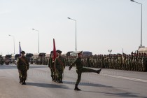 Первая сводная репетиция военного парада в Нижнем Новгороде