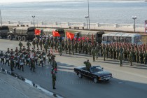 Первая сводная репетиция военного парада в Нижнем Новгороде